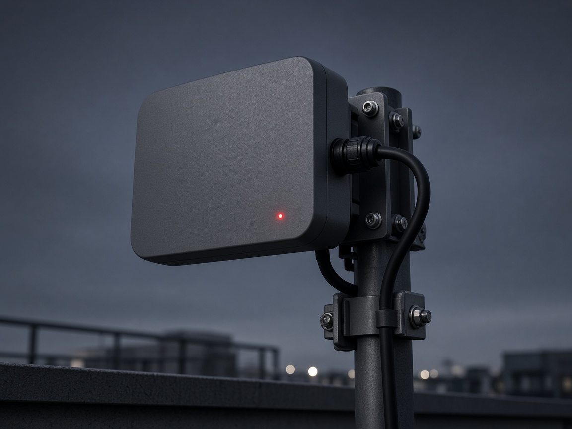 Point d’accès réseau Wi‑Fi sur un toit de campus
